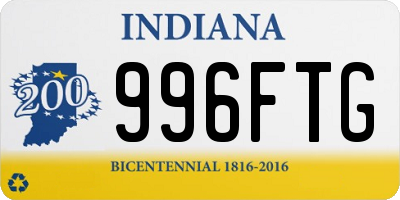 IN license plate 996FTG