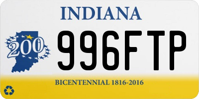 IN license plate 996FTP