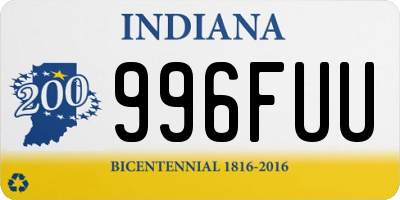 IN license plate 996FUU