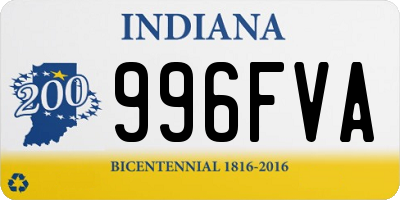IN license plate 996FVA