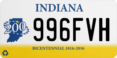 IN license plate 996FVH