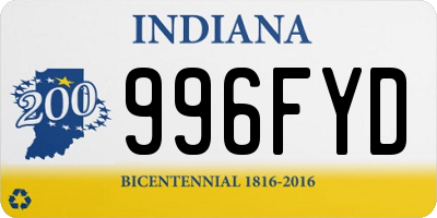 IN license plate 996FYD