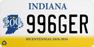 IN license plate 996GER