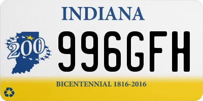 IN license plate 996GFH