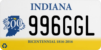 IN license plate 996GGL