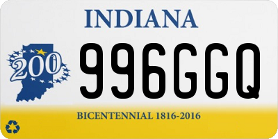 IN license plate 996GGQ