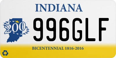 IN license plate 996GLF