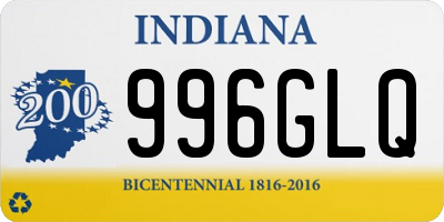 IN license plate 996GLQ