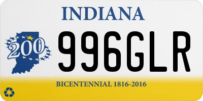 IN license plate 996GLR