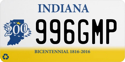 IN license plate 996GMP