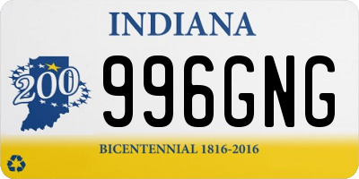 IN license plate 996GNG