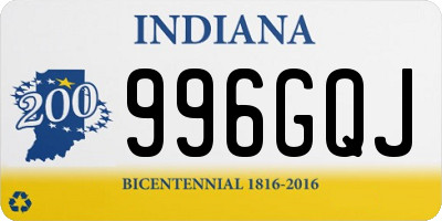 IN license plate 996GQJ