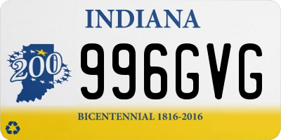 IN license plate 996GVG