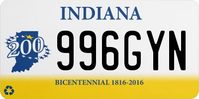 IN license plate 996GYN