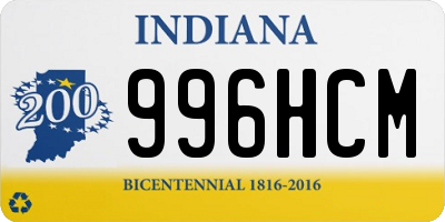 IN license plate 996HCM