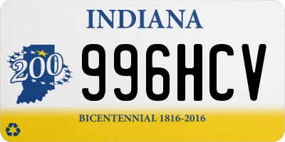 IN license plate 996HCV