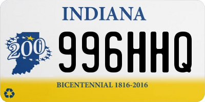 IN license plate 996HHQ