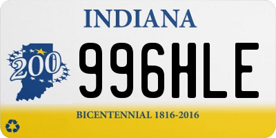 IN license plate 996HLE