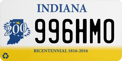 IN license plate 996HMO