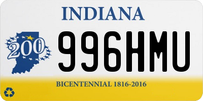 IN license plate 996HMU