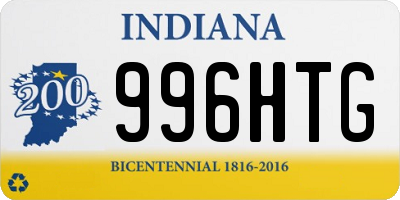 IN license plate 996HTG