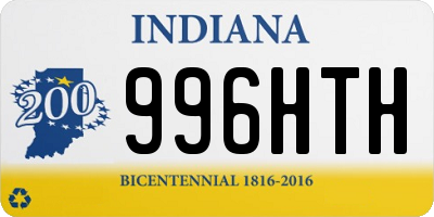 IN license plate 996HTH