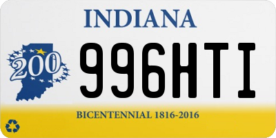 IN license plate 996HTI