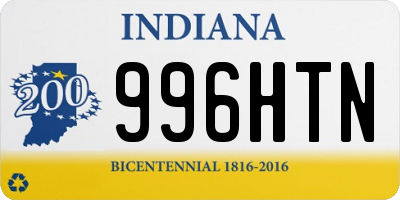 IN license plate 996HTN