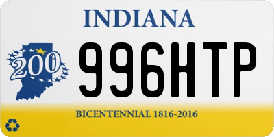 IN license plate 996HTP