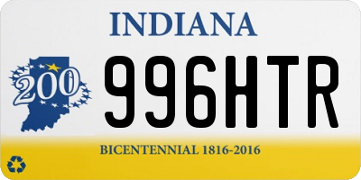 IN license plate 996HTR