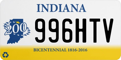 IN license plate 996HTV