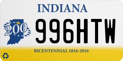 IN license plate 996HTW