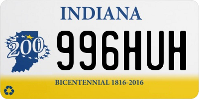 IN license plate 996HUH