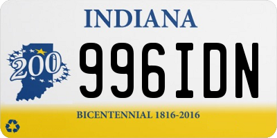 IN license plate 996IDN