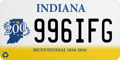 IN license plate 996IFG