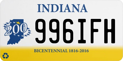 IN license plate 996IFH