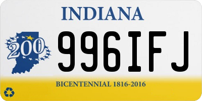 IN license plate 996IFJ