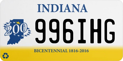 IN license plate 996IHG