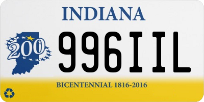 IN license plate 996IIL