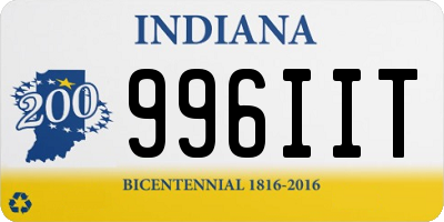 IN license plate 996IIT