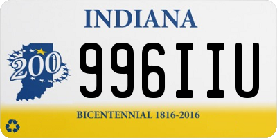 IN license plate 996IIU