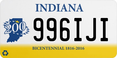 IN license plate 996IJI