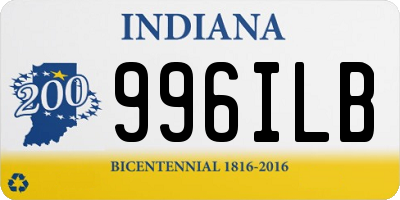 IN license plate 996ILB