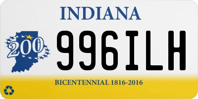 IN license plate 996ILH