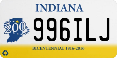 IN license plate 996ILJ