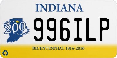 IN license plate 996ILP