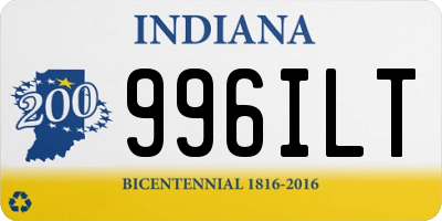 IN license plate 996ILT