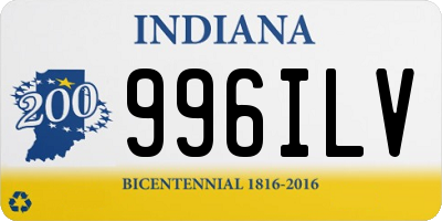 IN license plate 996ILV