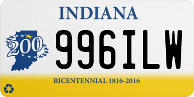 IN license plate 996ILW