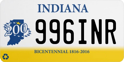 IN license plate 996INR